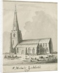 Lichfield - St. Michael's Church: pen and sepia wash drawing, 1798 by School English