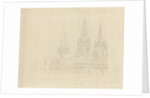 Lichfield Cathedral - North West View: etching, 1807 by John Buckler