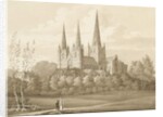 Lichfield Cathedral - West South West View by Robert Noyes