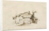 Fradswell - Cottage on Heath: pencil and wash drawing, 15 Jan 1840 by Thomas Peploe Wood