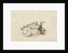 Fradswell - Cottage on Heath: pencil and wash drawing, 15 Jan 1840 by Thomas Peploe Wood