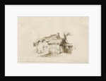 Fradswell - Cottage on Heath: pencil and wash drawing, 15 Jan 1840 by Thomas Peploe Wood