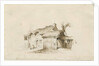 Fradswell - Cottage on Heath: pencil and wash drawing, 15 Jan 1840 by Thomas Peploe Wood
