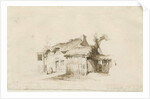 Fradswell - Cottage on Heath: pencil and wash drawing, 15 Jan 1840 by Thomas Peploe Wood