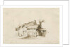 Fradswell - Cottage on Heath: pencil and wash drawing, 15 Jan 1840 by Thomas Peploe Wood