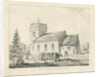 Fradswell Church: pen and ink drawing, 1838 by Thomas Peploe Wood