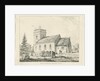 Fradswell Church: pen and ink drawing, 1838 by Thomas Peploe Wood