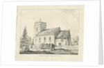 Fradswell Church: pen and ink drawing, 1838 by Thomas Peploe Wood
