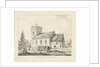 Fradswell Church: pen and ink drawing, 1838 by Thomas Peploe Wood