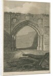 Lichfield - Ancient West Gate of The Close: engraving, nd [c 1805] by School English