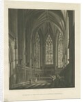 Interior of Lichfield Cathedral - Lady Chapel: aquatint engraving, nd [c 1813] by Charles Wild