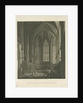 Interior of Lichfield Cathedral - Lady Chapel: aquatint engraving, nd [c 1813] by Charles Wild