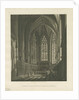 Interior of Lichfield Cathedral - Lady Chapel: aquatint engraving, nd [c 1813] by Charles Wild