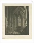 Interior of Lichfield Cathedral - Lady Chapel: aquatint engraving, nd [c 1813] by Charles Wild