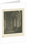 Interior of Lichfield Cathedral - Lady Chapel: aquatint engraving, nd [c 1813] by Charles Wild
