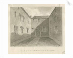 Lichfield - Court Yard of Old House in The Close by John Buckler
