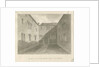 Lichfield - Court Yard of Old House in The Close by John Buckler