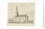 Whittington Church: sepia drawing, 1836 by Thomas Peploe Wood