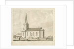 Whittington Church: sepia drawing, 1836 by Thomas Peploe Wood