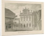 Lichfield - Guildhall: sepia drawing, 1838 by John Buckler