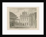 Lichfield - Guildhall: sepia drawing, 1838 by John Buckler