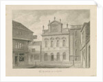 Lichfield - Guildhall: sepia drawing, 1838 by John Buckler