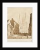 Lichfield Cathedral : red-sepia drawing, 1837 by Thomas Peploe Wood