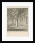 Interior of Lichfield Cathedral - Library above Chapter House: sepia drawing, 1806 by John Buckler