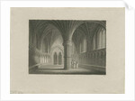 Interior of Lichfield Cathedral - Chapter House: steel engraving, nd [c 1815] by James Storer