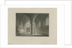 Interior of Lichfield Cathedral - Chapter House: steel engraving, nd [c 1815] by James Storer