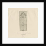 Hanbury Church - Gravestone: sepia drawing, 1839 by John Buckler