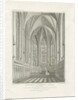 Interior of Lichfield Cathedral - Lady Chapel: engraving by John Britton