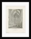 Interior of Lichfield Cathedral - Lady Chapel: engraving by John Britton