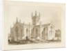Handsworth Church: sepia drawing, 1841 by Thomas Peploe Wood