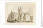 Handsworth Church: sepia drawing, 1841 by Thomas Peploe Wood