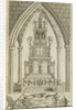 Lichfield - Musical Altar-Clock: etching by Richard Greene