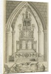 Lichfield - Musical Altar-Clock: etching by Richard Greene
