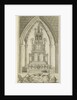 Lichfield - Musical Altar-Clock: etching by Richard Greene