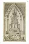 Lichfield - Musical Altar-Clock: etching by Richard Greene