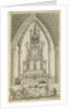 Lichfield - Musical Altar-Clock: etching by Richard Greene