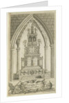 Lichfield - Musical Altar-Clock: etching by Richard Greene