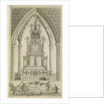 Lichfield - Musical Altar-Clock: etching by Richard Greene