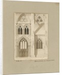 Interior of Lichfield Cathedral - Nave: sepia drawing, 1819 by Joseph Potter