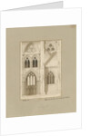 Interior of Lichfield Cathedral - Nave: sepia drawing, 1819 by Joseph Potter