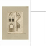 Interior of Lichfield Cathedral - Nave: sepia drawing, 1819 by Joseph Potter