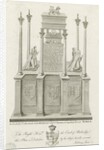 Lichfield Cathedral - Tomb of William Paget: engraving by Stebbing Shaw