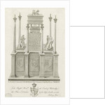 Lichfield Cathedral - Tomb of William Paget: engraving by Stebbing Shaw