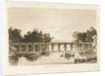 Shugborough Bridge: sepia drawing, 1836 by Thomas Peploe Wood