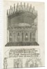 Lichfield Cathedral - Bishop's tomb [?Bishop Cornhill]: etching by School English