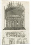 Lichfield Cathedral - Bishop's tomb [?Bishop Cornhill]: etching by School English